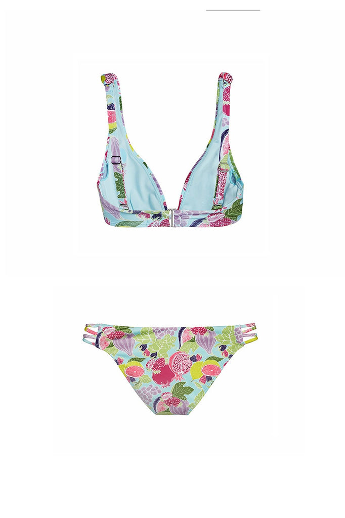 eco swimwear - sustainable swimsuit - Fruit Salad Double XX Bikini Bottom-Loop Swim-Loop Swim