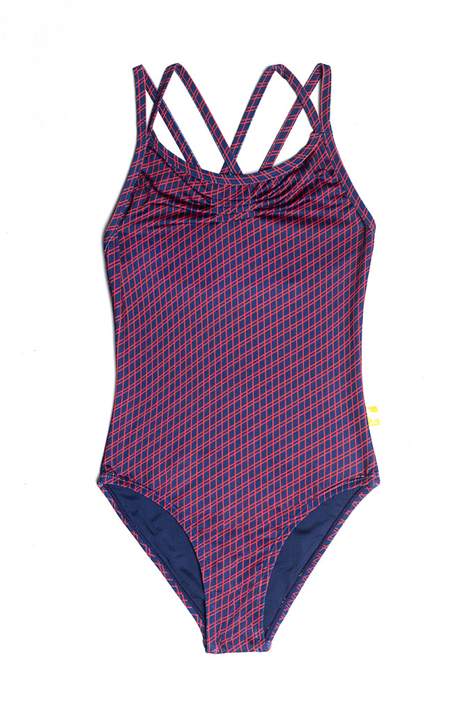 eco swimwear - sustainable swimsuit - Talia One-Piece: Lattice-Loop Swim-Loop Swim