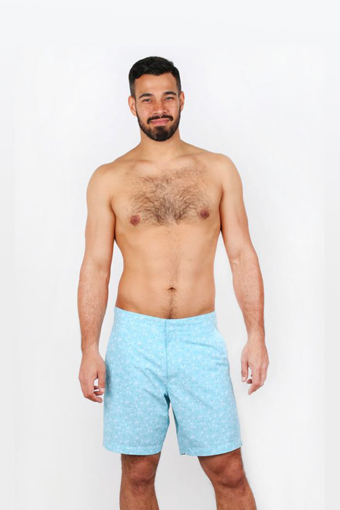 eco swimwear - sustainable swimsuit - The Gavin Short - Ginkgo-Loop Swim-Loop Swim